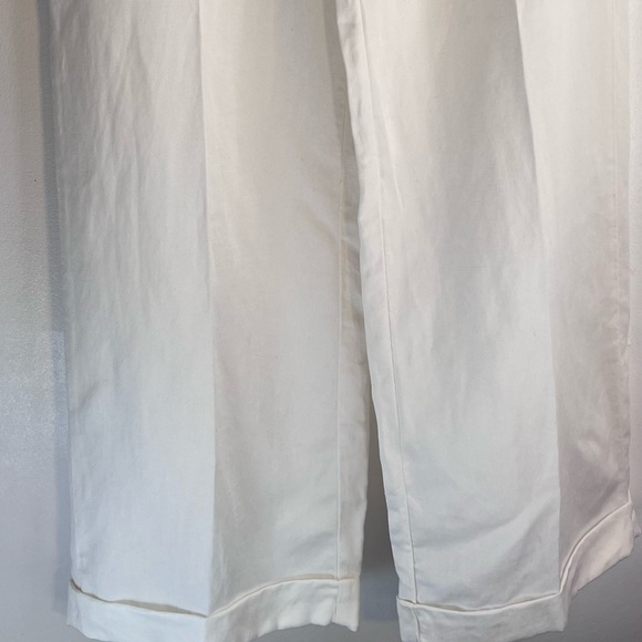 Max&Co white linen blend sailor pants trouser US size 4/Eu8 NWT - Picture 2 of 10